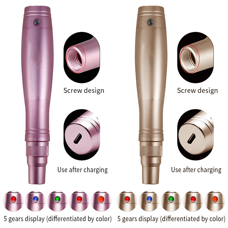 Stylo Derma Sans Fil – Microneedling & Soin de la Peau