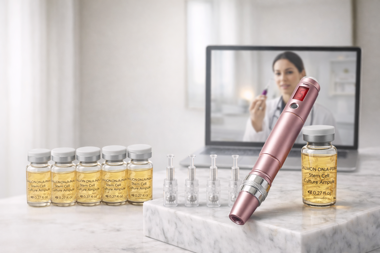 Kit Microneedling Pro à Domicile à l'ADN de saumon