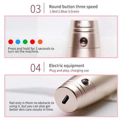 Stylo Derma Sans Fil – Microneedling & Soin de la Peau