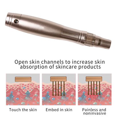 Stylo Derma Sans Fil – Microneedling & Soin de la Peau