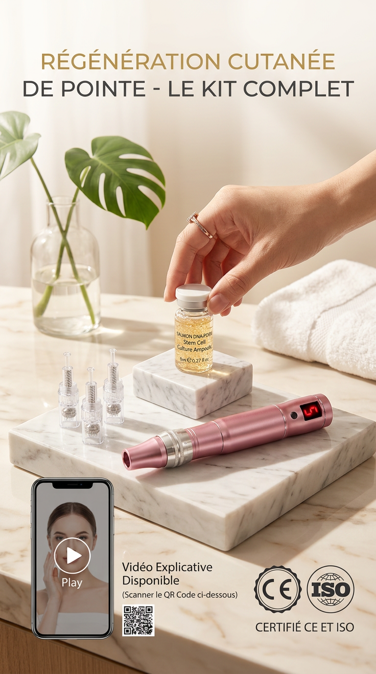 Kit Microneedling Pro à Domicile à l'ADN de saumon